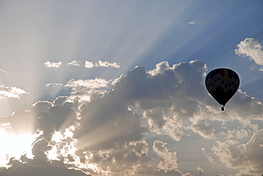 Hot-air balloon, sunrise, Cappadocia, Turkey, Asia