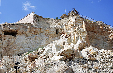 Stone-avalanche, Uerguep, Cappadocia, Turkey