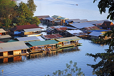 Khao Laem storage lake, Sangkhlaburi, Thailand