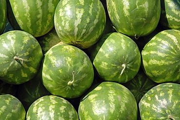 Watermelons, market, Mardin, Anatolia, Turkey