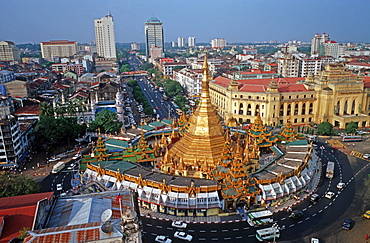 Sule pagoda in Yangon, Burma