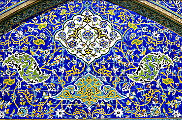 Tile mosaik, Shaikh Lotfollah mosque, Isfahan, Iran