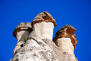 Tufa formations, Valley of the Monks (Pasabagi-Valley) near Goereme, Cappadocia, Anatolia, Turkey