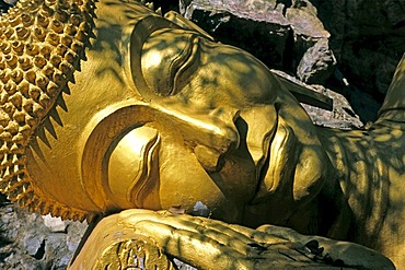 Resting buddha, Luang Prabang, Laos, Asia