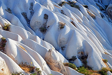 Tuff rock landscape near Goereme, Cappadocia, Anatolia, Turkey, Asia