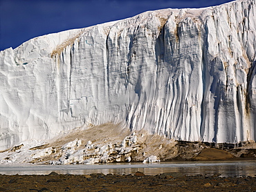 End of the Canada Glacier in Taylor Valley, close-up, Dry Valleys, Antarctica