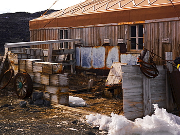 Shackleton's Hut at Cape Royds, exterior view, Ross Island, Antarctica