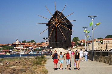 Wind mill of Nesebar, Black Sea, Bulgaria