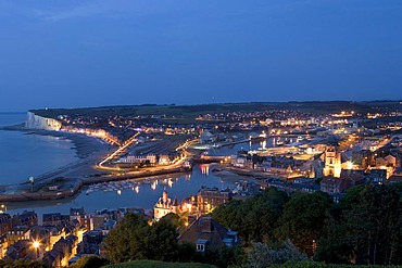 City view , Le Treport , Seine-Maritime , Normandy , France , Europe