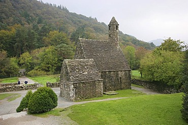 Glendalough Abbey at Wicklow Mountains , Ireland , Europe