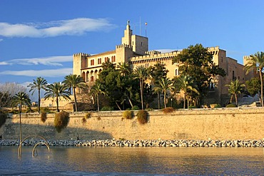 Almudaina Palace in Palma, Majorca , Balearic Islands , Spain , Europe