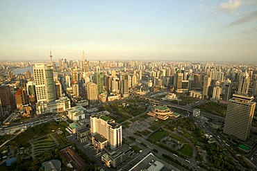 Cityscape from the Marriott Hotel, Shanghai, China, Asia