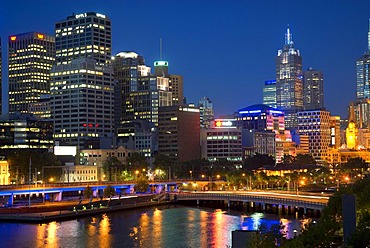 Skyline at Yarra River, Melbourne, Victoria, Australia