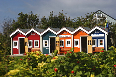 Fisher huts, museum, Heligoland, Schleswig-Holstein, Germany, Europe