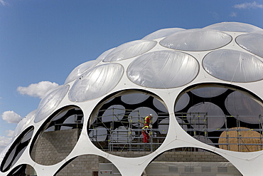 "Thirst" themed area building site at the Expo 2008 grounds, Zaragoza, Saragossa, Aragon, Spain