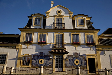 Facade of Bodega Jose Maria Fonseca, Vila Nogueira de Azeitao, SetÃºbal, Portugal, Europe