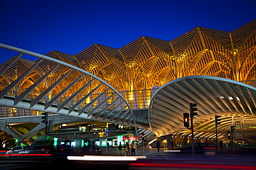 Gare do Oriente, Orient train station, Parque das NaâˆšÃŸoes, Park of the Nations, Lisbon, Portugal, Europe