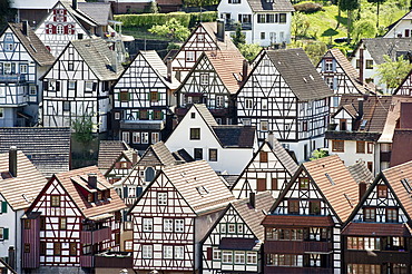 Half-timbered houses, Schiltach, Black Forest, Baden-Wuerttemberg, Germany, Europe