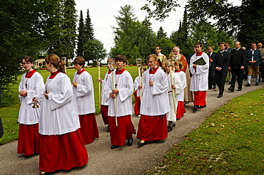 Kiliansfest, Festival of St. Kilian, Bad Heilbrunn, Loisachtal, Toelz region, Upper Bavaria, Germany, Europe