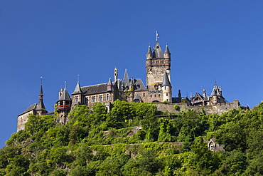 Reichsburg Imperial Castle, Cochem, Moselle, Rhineland-Palatinate, Germany, Europe, PublicGround