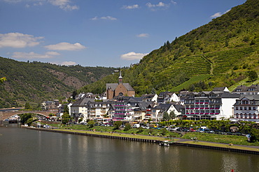 Cond district on the Moselle river, Cochem, Mosellele, Rhineland-Palatinate, Germany, Europe, PublicGround