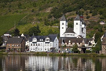 Former collegiate and parish church of St. Castor, or Moseldom, Karden district, Treis-Karden, Moselle river, Rhineland-Palatinate, Germany, Europe, PublicGround