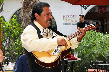 Musician, Old Town Market, San Diego, California, USA