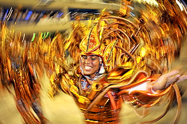 Samba school Portela, Carnaval 2010, Sambodromo, Rio de Janeiro, Brazil