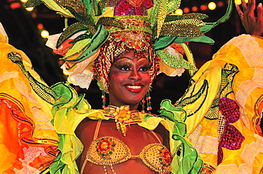 Dancer at the Tropicana Club, cabaret, Havana, Cuba, Caribbean