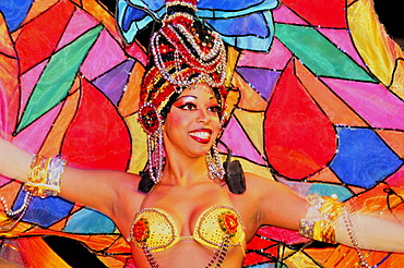 Dancer at the Tropicana Club, cabaret, Havana, Cuba, Caribbean