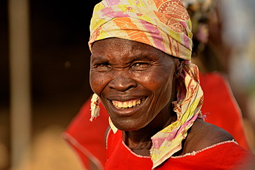 One of the 50 wives of Mogozo Daouka, 98, chief of the village of Oudjilla near Mora, Cameroon, Central Africa, Africa