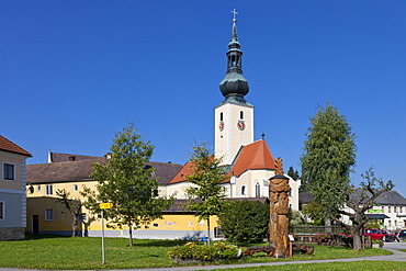 Church in Grossschoenau, Waldviertel, Forest Quarter, Lower Austria, Austria, Europe