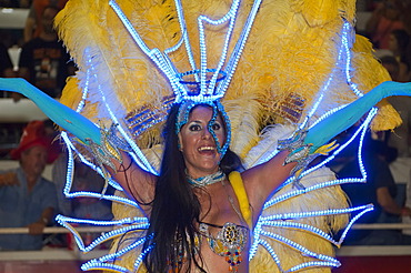 Dancer at the Gualeguaychu Carnival, Entre Rios Province, Argentina, Latin America