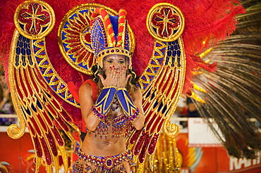 Dancer at the Gualeguaychu Carnival, Entre Rios Province, Argentina, Latin America