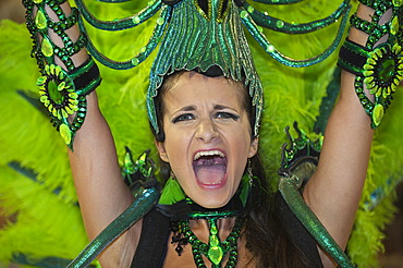 Dancer at the Gualeguaychu Carnival, Entre Rios Province, Argentina, Latin America