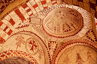 Saint Barbara Church, interior, Gâˆšâˆ‚reme National Park, Cappadocia, Anatolia, Turkey