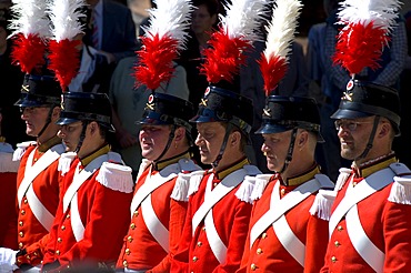 Corpus Christi procession Grenadiers of the Lord Wiler Valais Switzerland