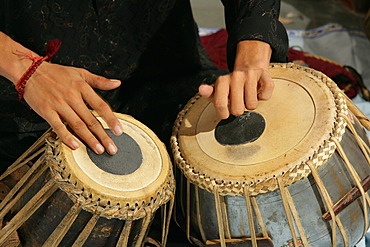 Tabla player, Bareilly, Uttar Pradesh, India, Asia