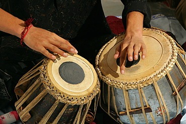 Tabla player, Bareilly, Uttar Pradesh, India, Asia