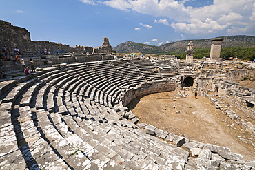 Roman Theatre, Xanthos, UNESCO World Heritage Site, Lycia, Turkey, Europe, Asia Minor