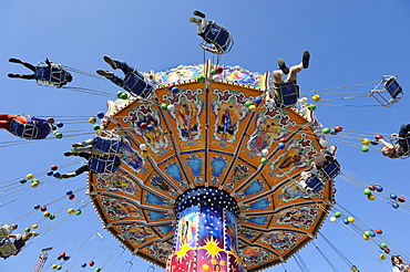 Swing carousel, chairoplane, Oktoberfest, Munich, Upper Bavaria, Bavaria, Germany, Europe