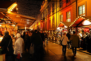 Christmas Market at Opernpalais, Bebelplatz square, Unter den Linden, Mitte, Berlin, Germany, Europe