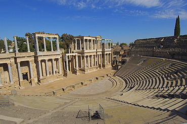 Roman theatre, Merida, Badajoz province, Extremadura, Spain, Europa