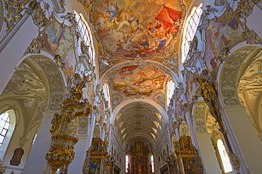 St. John the Baptist abbey church, Steingaden, Upper Bavaria, Bavaria, Germany, Europe