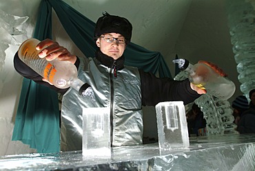 CAN, Canada, Quebec: Ice Hotel in Duchesnay, Ice bar