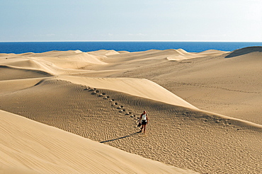 Sand dunes of Maspalomas, Gran Canaria, Canary Islands, Spain, Europe