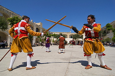 In Guardia Parade at Fort St Elmo, Valletta, Malta, Europe