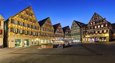 The marketplace of Herrenberg, Baden-Wuerttemberg, Germany, Europe, PublicGround