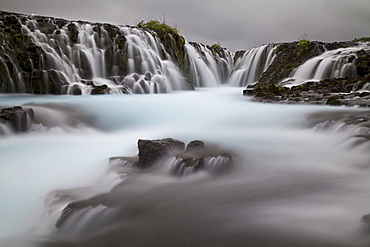 Bruarfoss waterfall, a waterfall on the Bruara river, southern Iceland, Europe