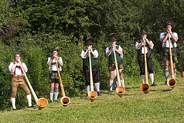 Alphorn festival in Hindelang-Oberjoch - AllgÃ¤u Bavaria Germany